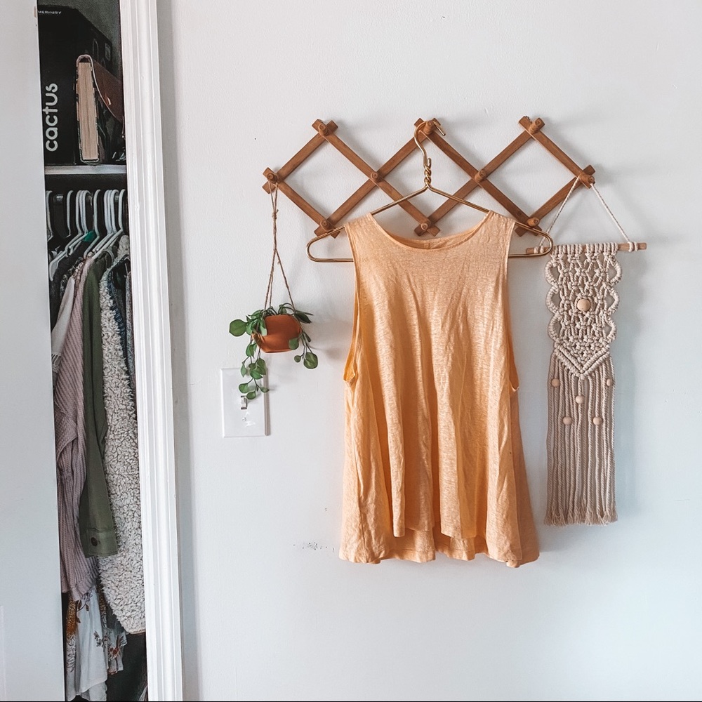 LOU & GREY • orange linen tank